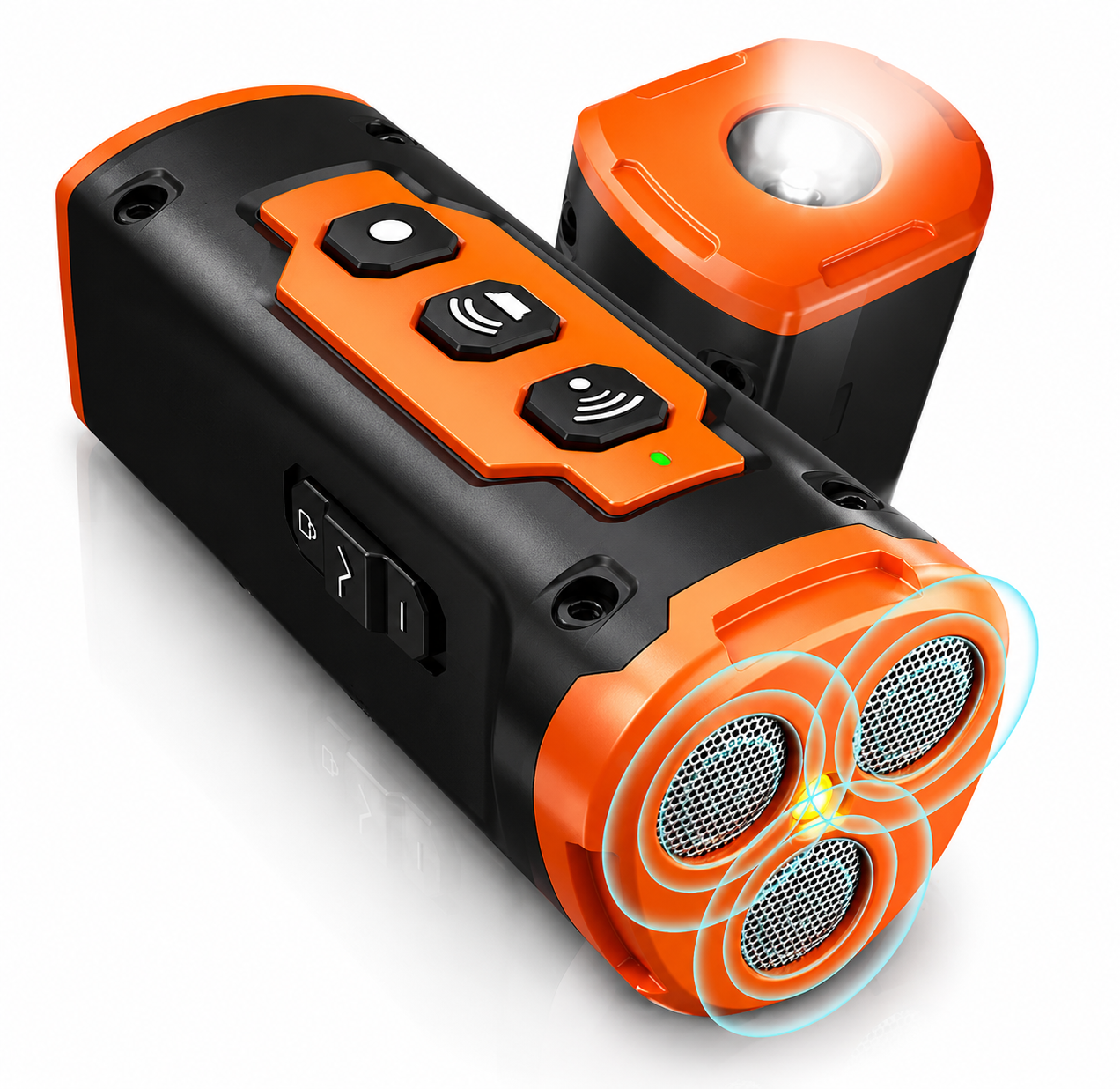 SonicPaw™️3-Head Ultrasonic Dog Bark Deterrent with LED Flashlight