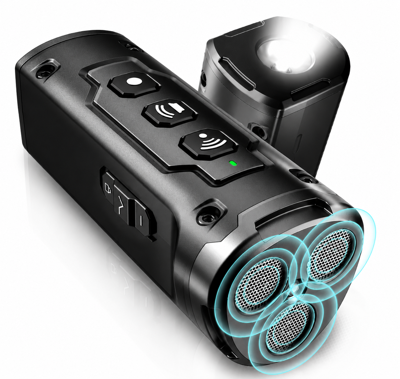 SonicPaw™️3-Head Ultrasonic Dog Bark Deterrent with LED Flashlight
