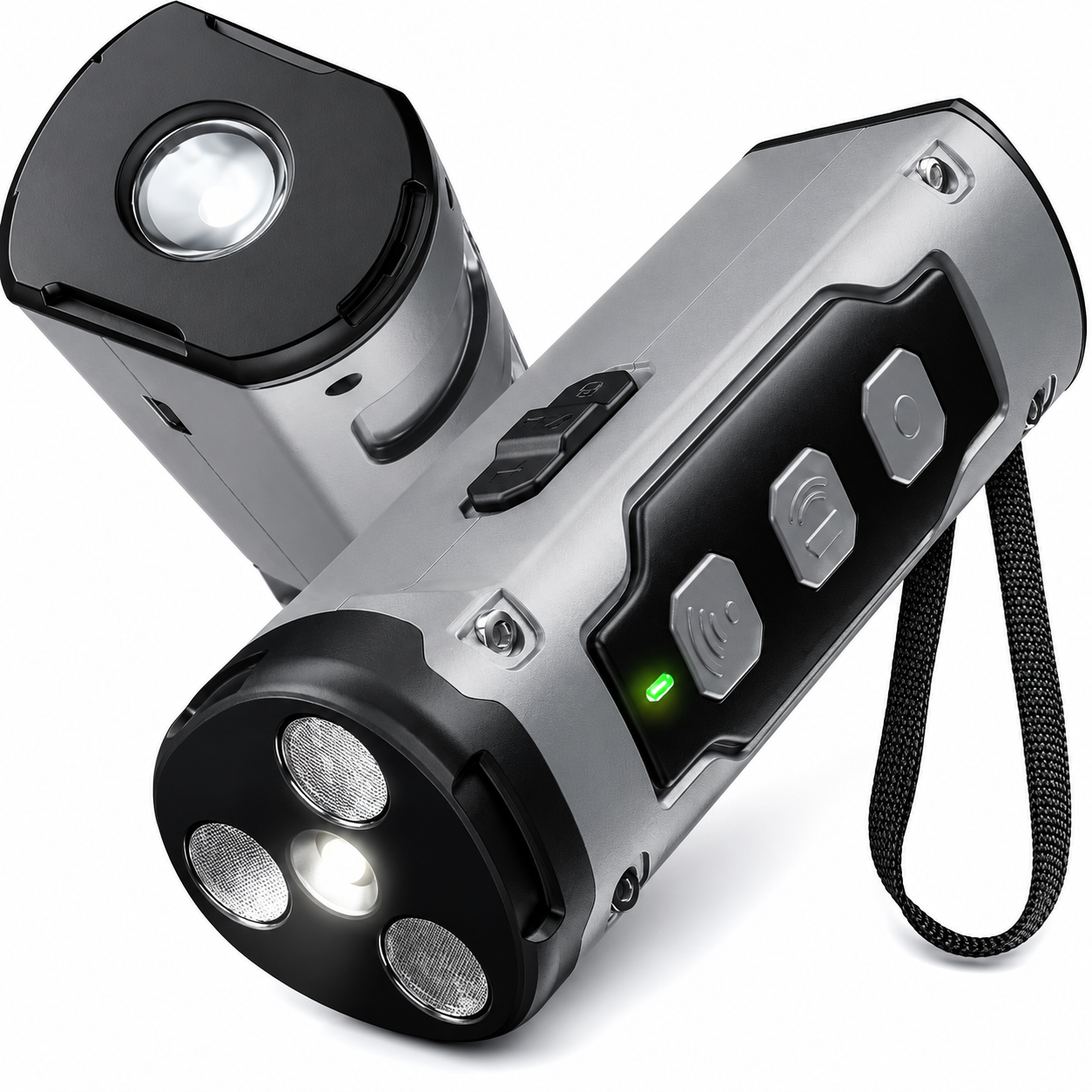 SonicPaw™️3-Head Ultrasonic Dog Bark Deterrent with LED Flashlight
