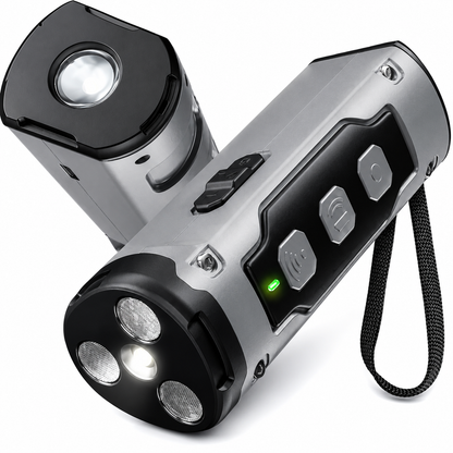 SonicPaw™️3-Head Ultrasonic Dog Bark Deterrent with LED Flashlight